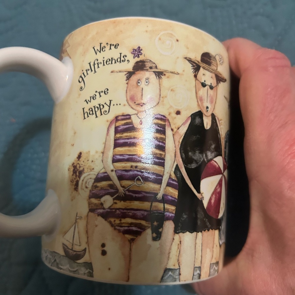 Vintage Style Girlfriends Mug